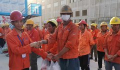 高温慰问赴工地，炎炎夏日送清凉